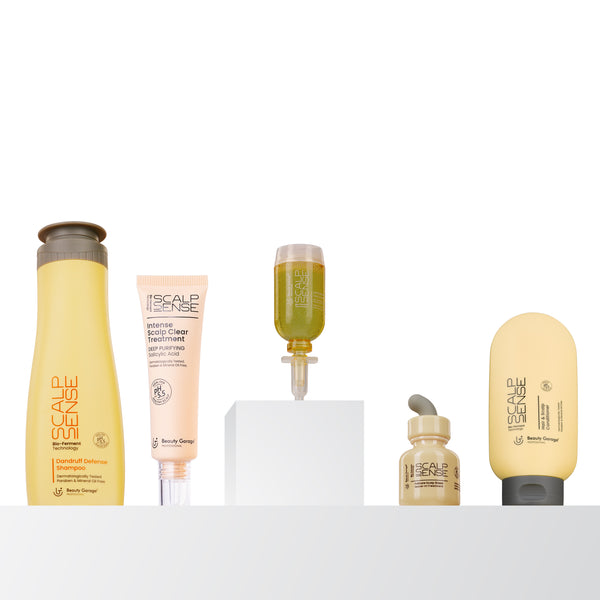 BG ScalpSense Dandruff Defense Combo Pack of 5 – Advanced anti-dandruff scalp care for a healthy, flake-free scalp.