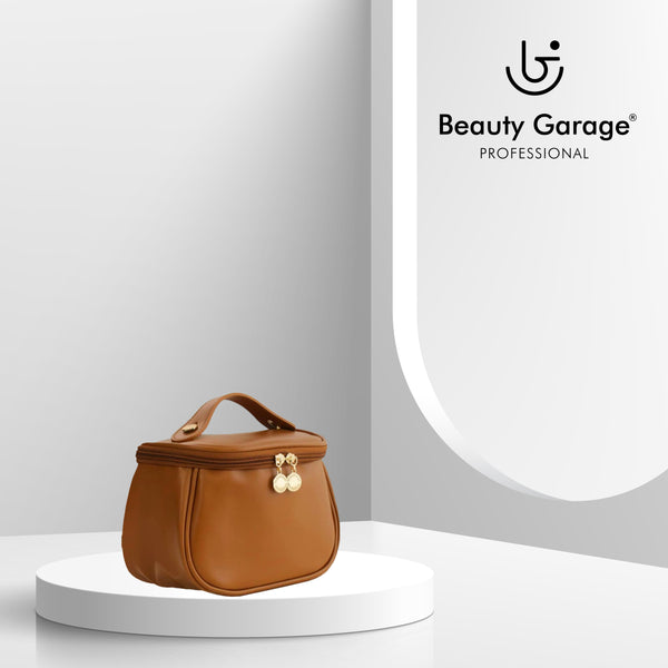 Beauty Garage Cosmetic Bag – Stylish and spacious pouch for organizing makeup, skincare, and grooming essentials on the go