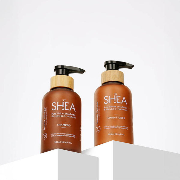 Shea Retention Combo—professional hair care set for deep hydration, moisture retention, and healthier, nourished hair.