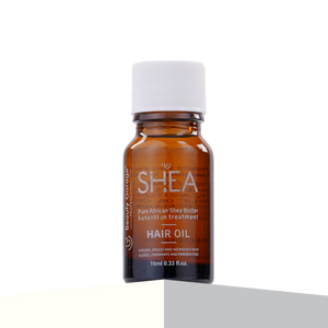 Beauty Garage Shea Hair Oil – Front view of nourishing shea-infused hair oil for deep conditioning, shine, and smoothness.